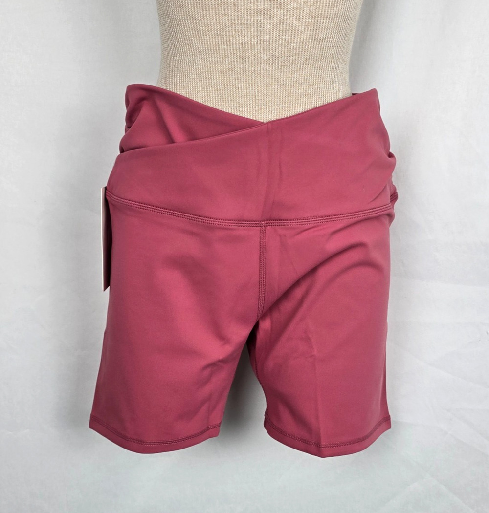 Ododos Athletic Shorts Women's L Raspberry Stretch Pocket